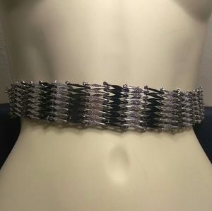 Black and Purple Metallic Belt